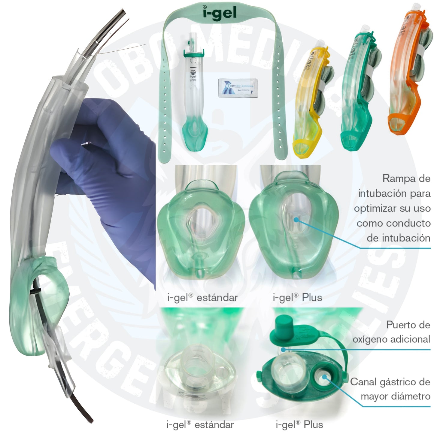 Kit de mascarillas I-Gel Resus Pack