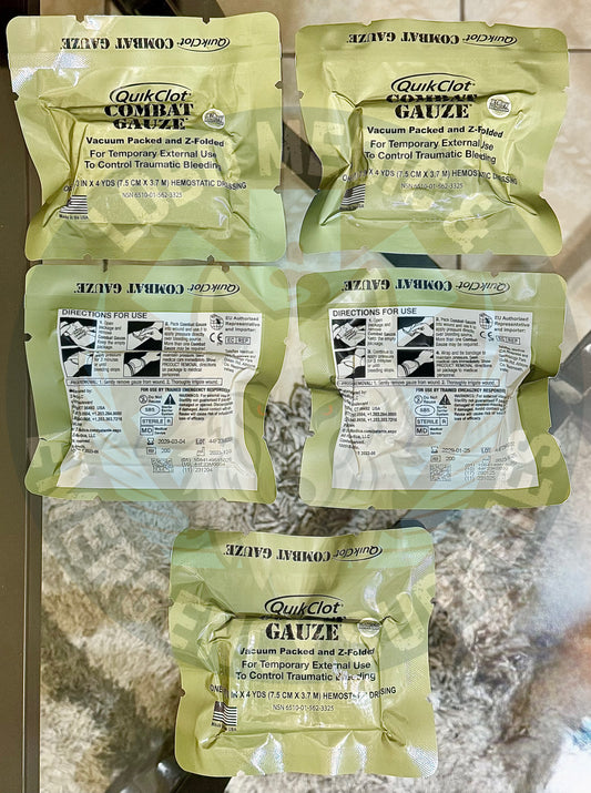 Gasa hemostática Quikclot