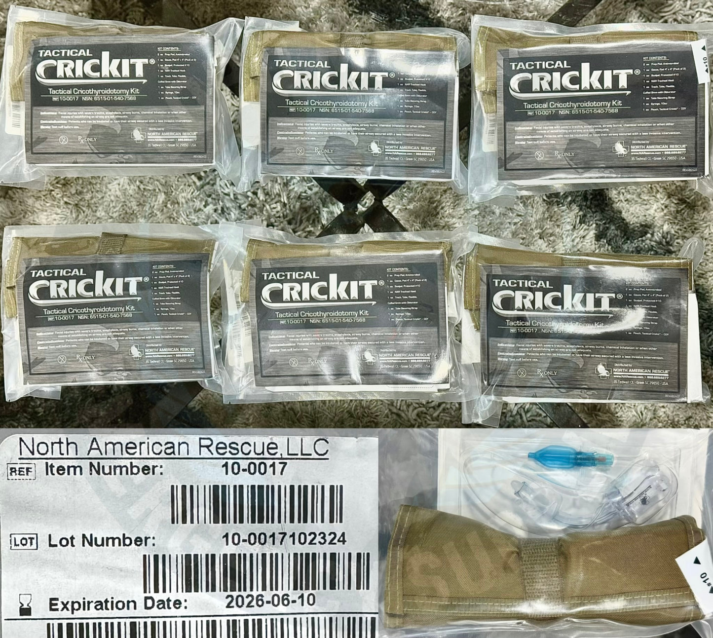 NAR Crickit para via aerea quirurgica